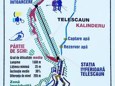 Mappa delle piste Kalinderu - Buşteni