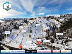 Mappa delle piste Echo Valley – Lake Chelan