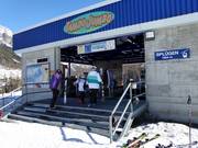 Ingresso curato nella cabinovia