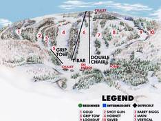 Mappa delle piste Mount Baldy - Thunder Bay