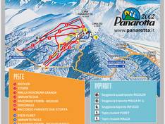 Mappa delle piste Panarotta 2002 - Valsugana