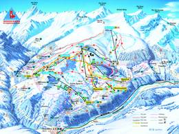 Mappa delle piste Obersaxen/Mundaun/Val Lumnezia