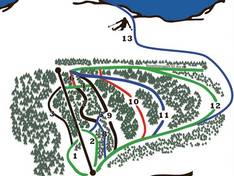 Mappa delle piste Gruvbacken