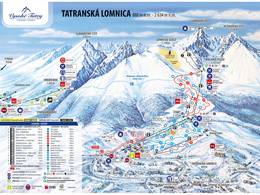 Mappa delle piste Tatranská Lomnica
