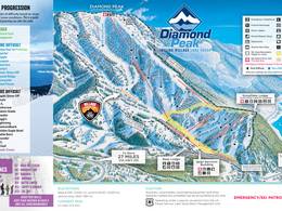 Mappa delle piste Diamond Peak
