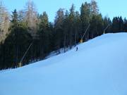 Innevamento della discesa a valle