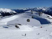 Lago artificiale per l'innevamento presso la Stuanmandlbahn