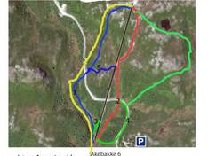Mappa delle piste Vegglifjell