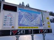 Mappa delle piste con indicazione dello stato