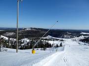 Innevamento con lance lungo la pista