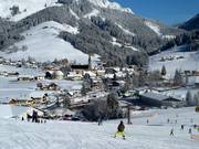 Vista sul paese di Russbach