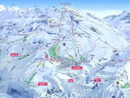 Mappa delle piste Alpe d'Huez