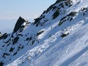 Pendii estremi non protetti presso la seggiovia Laleto 2