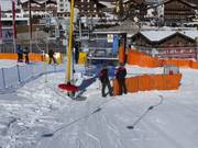 Alla sciovia a piattello si offre sempre assistenza.