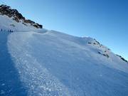 Piste impegnative e terreno non protetto sulla Marmolada