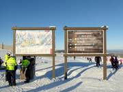 Mappa delle piste e segnaletica a Lindvallen