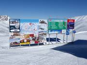 Tabellone delle piste nell’area sciistica