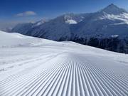 Preparazione perfetta delle piste nell’area sciistica di Vent