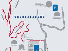 Mappa delle piste Obersalzberg