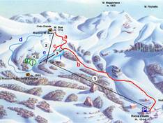 Mappa delle piste Monte Bue - Santo Stefano d'Aveto
