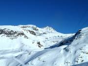 Vista sulla parte centrale sotto il ghiacciaio