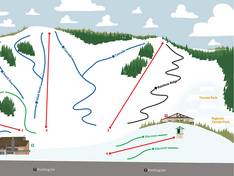 Mappa delle piste Snow Valley - Edmonton