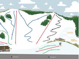 Mappa delle piste Snow Valley - Edmonton