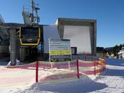 Segnaletica presso la stazione Seealpe