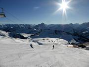 Pista facile 6 in alto nell’area sciistica