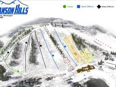 Mappa delle piste Hanson Hills