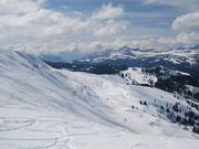 Dal Mont Vores lo sguardo spazia sull'Espace Diamant.