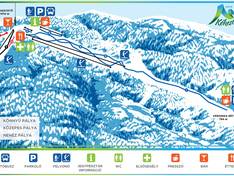 Mappa delle piste Kékestetö