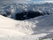 Vista sull’itinerario sciistico Teufi