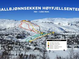 Mappa delle piste Hallbjønn
