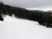 Discesa presso la sciovia dell’hotel