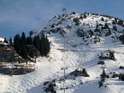 Ripida pista di gobbe