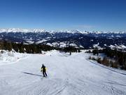 Pista di media difficoltà presso gli impianti Sunshine