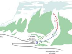 Mappa delle piste Col du Granier