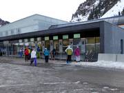 Area casse curata presso la funivia Eisgratbahn