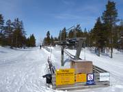 H14 Förbindelseliften Hundfjället - Skilift a piattello