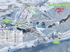 Mappa delle piste Mijoux/La Faucille