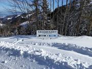 Segnaletica delle piste nell’area sciistica Kampenwand