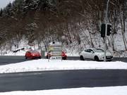 Buona segnaletica sulla strada tra l’uscita dell’autostrada e Burbach