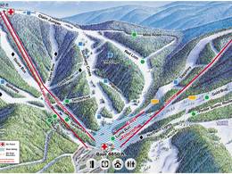 Mappa delle piste Discovery Ski Area
