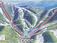 Mappa delle piste Discovery Ski Area