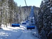 Scheiblberg-Express - 6pers.| Seggiovia ad alta velocità (ad agganc. autom.) con cupola di prot. e riscald. sedile