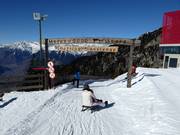 Inizio della pista da slittino