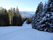 Vista sulla pista intermedia "Rennstrecke"