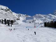 Ampie piste presso la seggiovia Karjoch