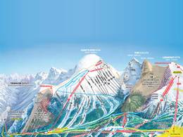 Mappa delle piste Banff Sunshine